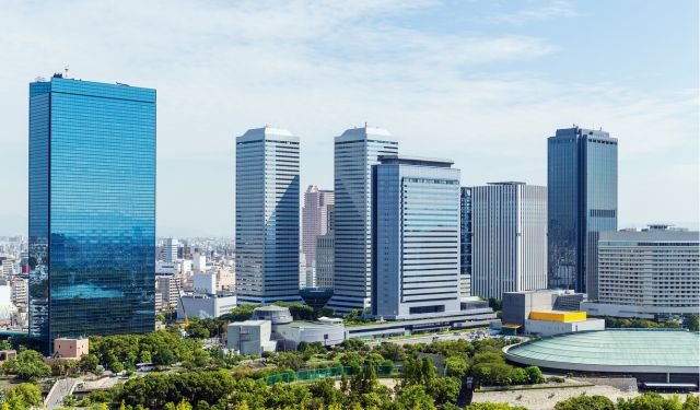 commercial real estate complex commercial towers