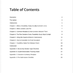 AltFin Feasibility Study Guide Table of Contents
