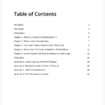 AltFin Investment Memorandum Guide - Table of Contents