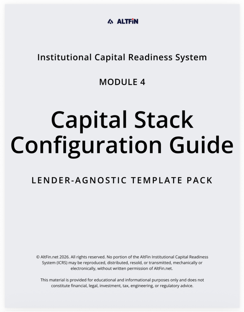 Cover of Capital Stack Template Pack