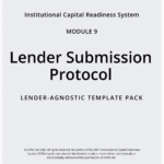 Cover of Lender Submission protocol Template Pack