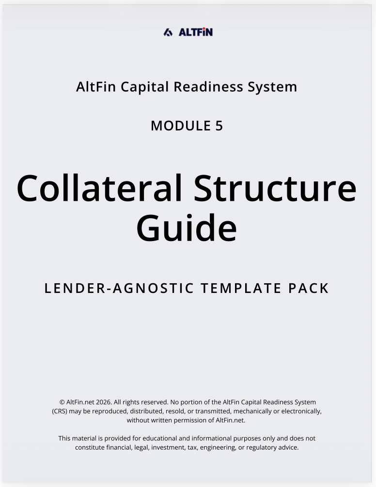 crs-m5-collateral-structure-template-pack altfin capital readiness system - module 5 - collateral structure guide